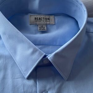 Kenneth Cole Reaction Light Blue Dress Shirt boys 18 open package no tie